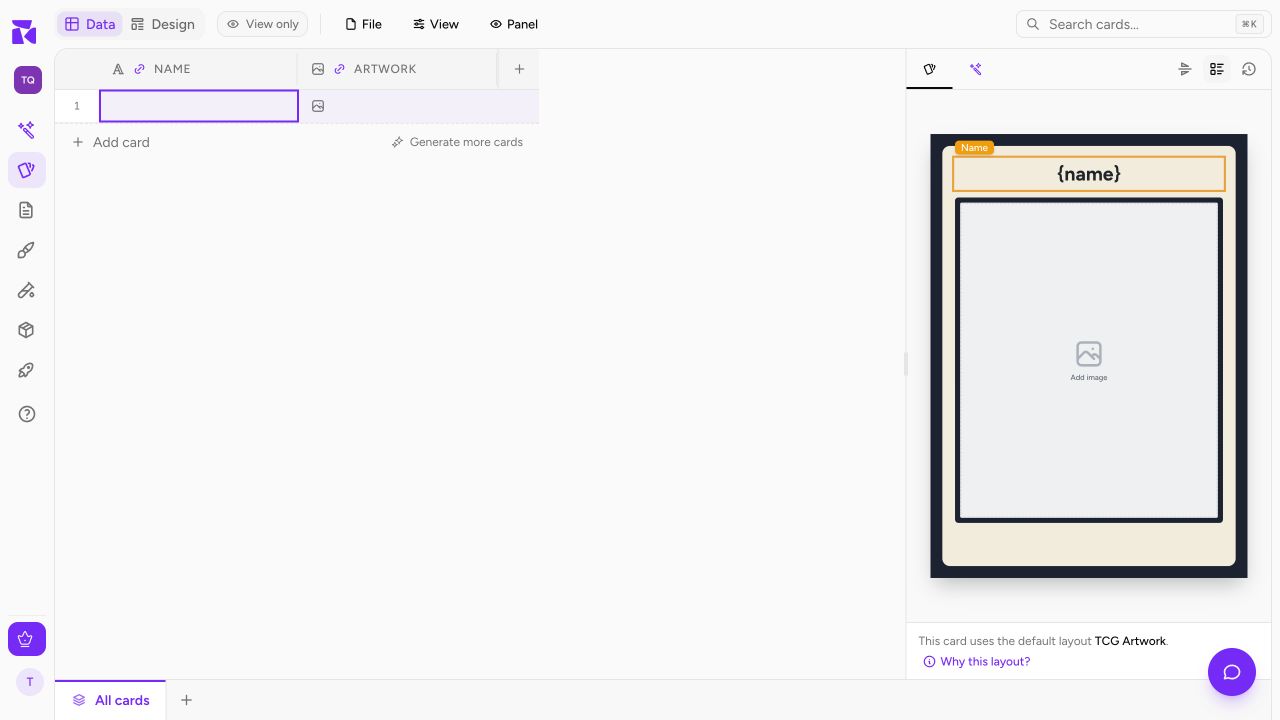 A collaborator's shared ShuffleKit workspace, marked View only
